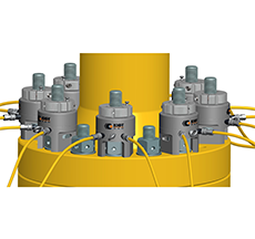 Hydraulic bolt tensioners
