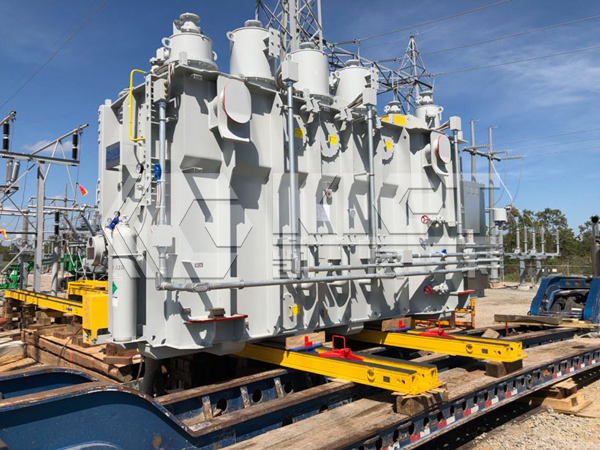 Heavy-Duty Hydraulic Skidding Systems for Synchronous Pushing and Positioning of Large Transformers