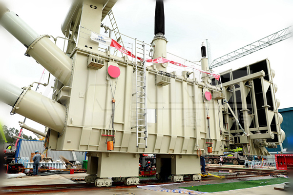 Synchronous Pushing and Positioning of Transformers