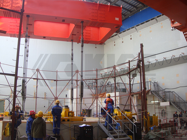 Intelligent 3D Synchronous Pushing Hydraulic System for Synchronous Jacking and Fine Adjustment in Nuclear Power Plant Reactor Installation