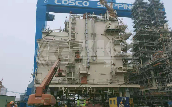 2000-Ton Offshore Drilling Platform Module Synchronous Lifting and Weighing