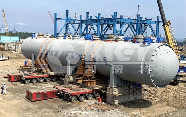 SPMT for Transporting Pressure Vessels