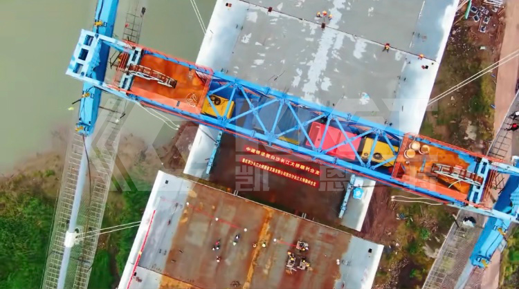 Steel strand hoisting hydraulic jack hoisting site