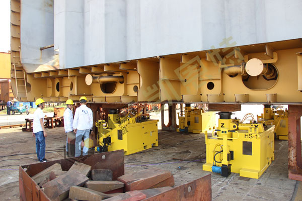 Fully Automatic 3D Adjustment Hydraulic Equipment for Hull Lifting and Block Assembly