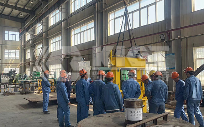 150 Ton H-Frame Hydraulic Press for Maintenance of Large Chemical Plant Equipment
