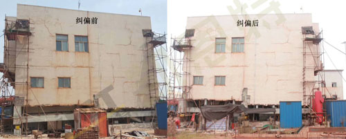 PLC multi-point hydraulic synchronous lifting system is used for substation house inclination correction project PLC multi-point hydraulic synchronous lifting system is used for substation house inclination correction project