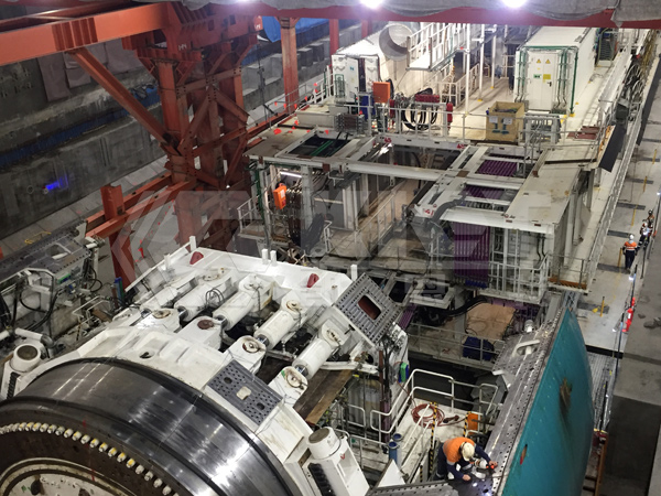 Assembly of shield tunneling machine