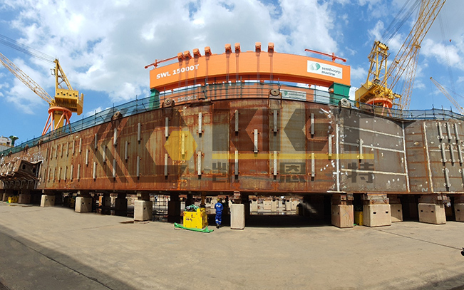 Full-automatic three-dimensional hydraulic adjusting equipment used for ship section closing technique Full-automatic-three-dimensional-hydraulic-adjusting-equipment-used-for-ship-se-42 Full-automatic