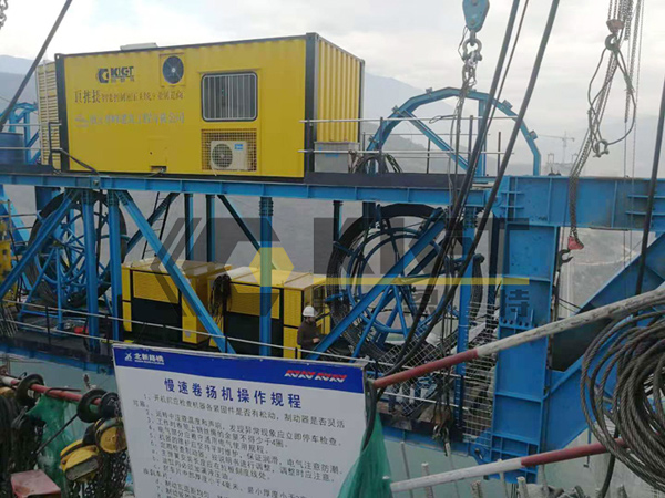Synchronous lifting hydraulic system generator integrated control cabinet