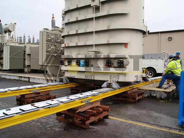Light-Duty Hydraulic Skidding System for Transformer Movement