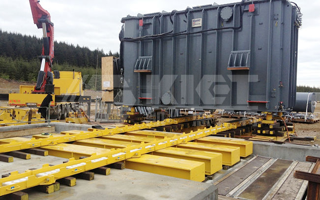 Hydraulic Skidding System (Light-Duty Skidding System) for Transformer Installation and Positioning