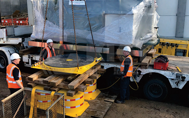 Hydraulic Turntable for Rotating Large Motors during Installation