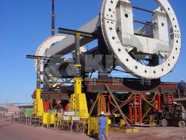 Hydraulic Gantry System for Rotor Hoisting