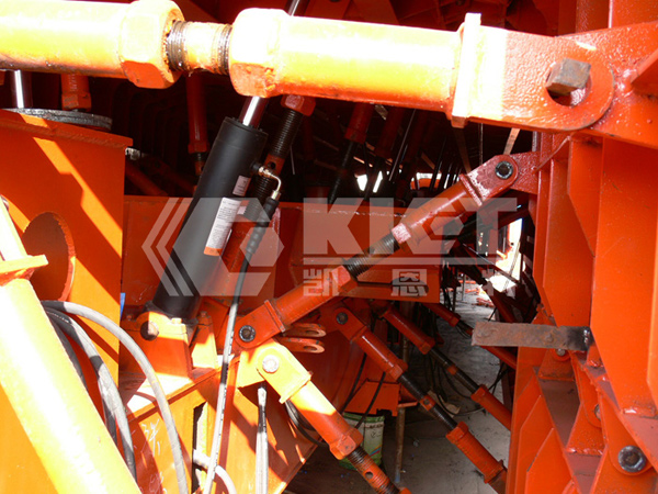 Hydraulic cylinders for steel box girder prefabrication