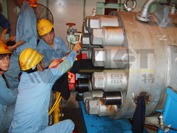 Driven Hydraulic Torque Wrench for Bolt Pre-Tightening in Thermal Power Plant High-Pressure Feed Pumps