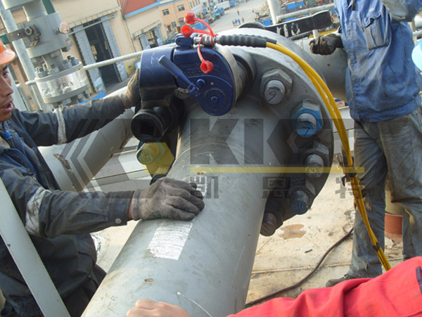 Driven Hydraulic Torque Wrench for Pipe Flange Pre-Tightening in Chemical Plants