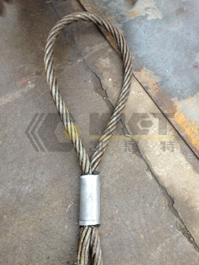 Wire rope pressing machine pressing finished products
