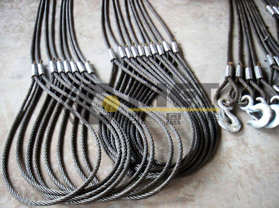 Wire rope pressing machine pressing finished products