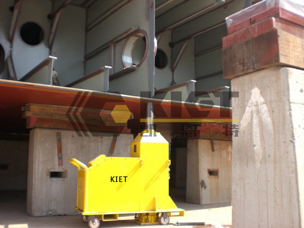 Marine segmented vertical adjustment machine hull segmented lifting