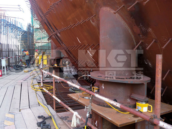 Single-Acting Low-Profile Lock Nut Hydraulic Cylinders for Nuclear Island Installation in Nuclear Power Construction