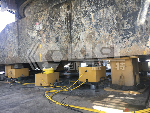 Double-Acting, High-Tonnage Hydraulic Jacks for Synchronous Lifting and Maintenance of Large Electric Shovels