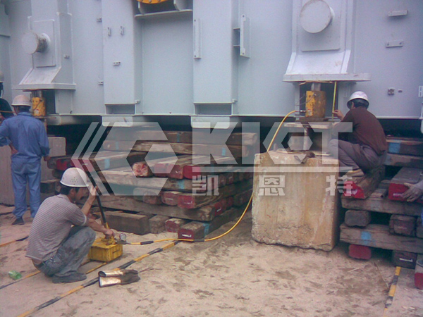 Transformer Installation and Lifting Alignment in Power Plants with High-Tonnage Single-Acting Hydraulic Cylinders