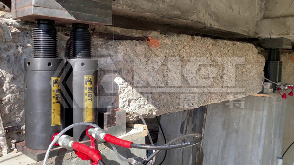 Single-Acting Aluminum Lock Nut Hydraulic Cylinders for Synchronized Bridge Lifting