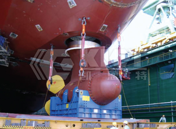 Pull-Type Hydraulic Cylinders for Synchronized Propeller Lifting and Installation in Shipyards