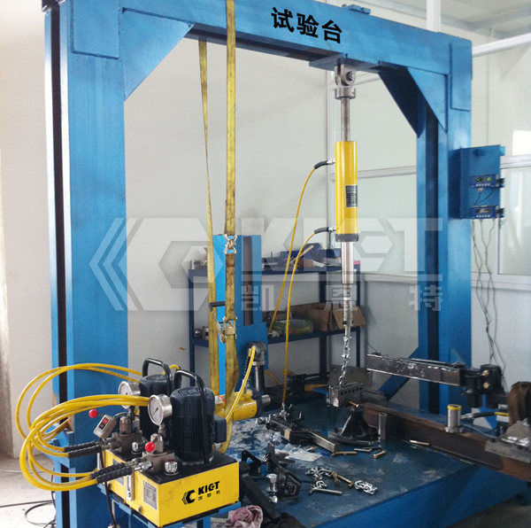 Pull-Type Hydraulic Cylinders Used with Tensile Testing Machines for Automotive Component Testing