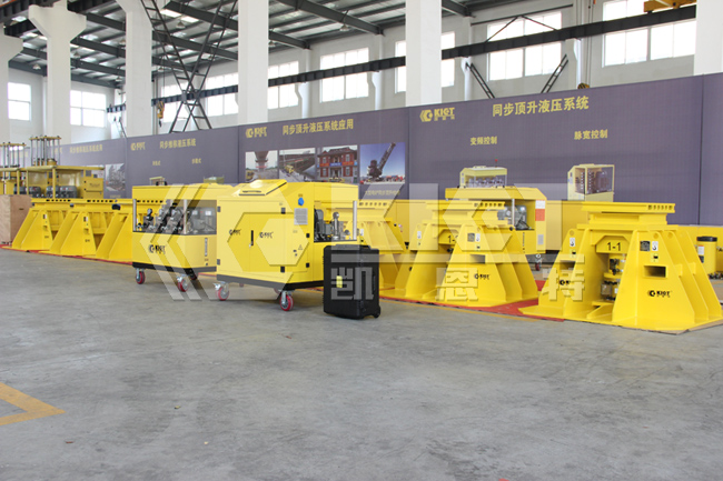 PLC multi-point synchronous weighing equipment is equipped with 300T mechanical support piers  