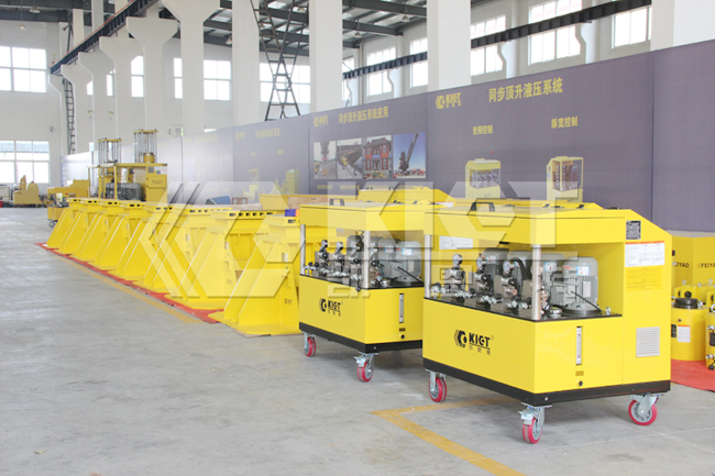 PLC multi-point synchronous weighing equipment is equipped with 300T mechanical support piers  