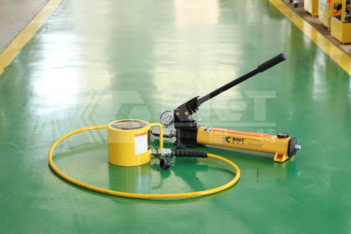 100 ton single acting thin hydraulic jack specification size