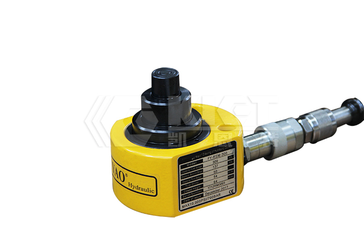 Three-stage jacking low-profile hydraulic jack