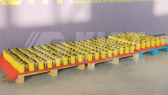 Hollow plunger hydraulic cylinder(hollow jack) hydraulic hand pump/electric hydraulic pump supporting scheme