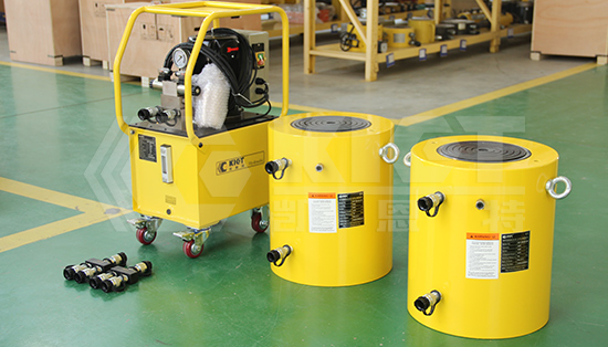 500T high tonnage hydraulic cylinder with electric hydraulic pump