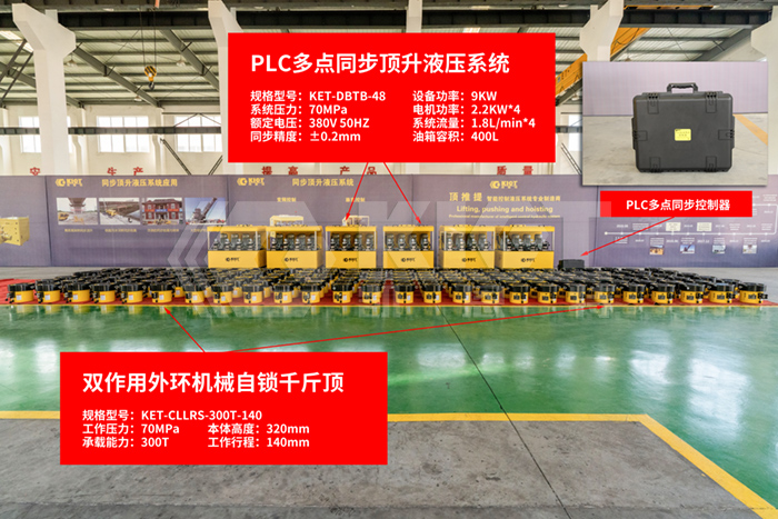 200-point synchronous lifting configuration scheme