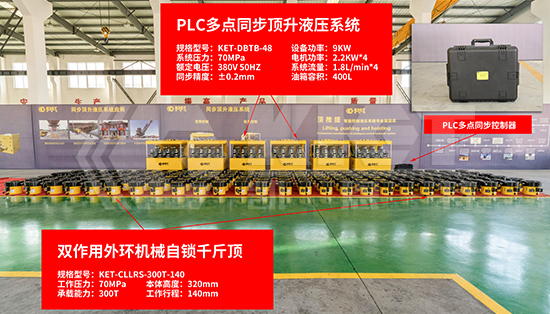 200-point synchronous lifting configuration scheme