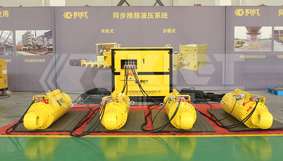 Four-point synchronous lifting load positioning system configuration scheme