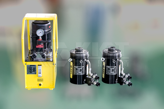 One drive two configuration scheme of KET-HCR high tonnage hydraulic cylinder