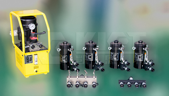 Configuration scheme of KET-HCR high tonnage hydraulic cylinder