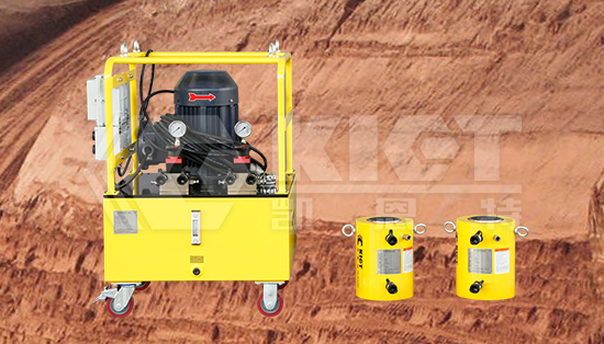 Explosion-proof motor dual-circuit electric hydraulic pump  Hydraulic cylinder one drive two configuration