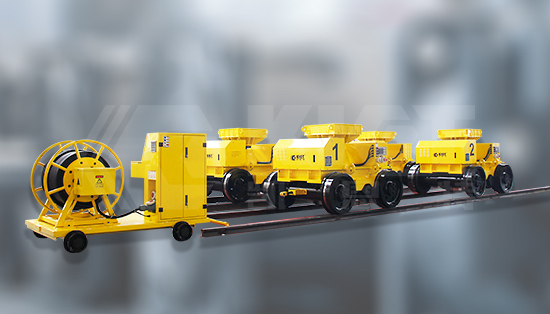 Online configuration of 4 units intelligent hydraulic trolleys