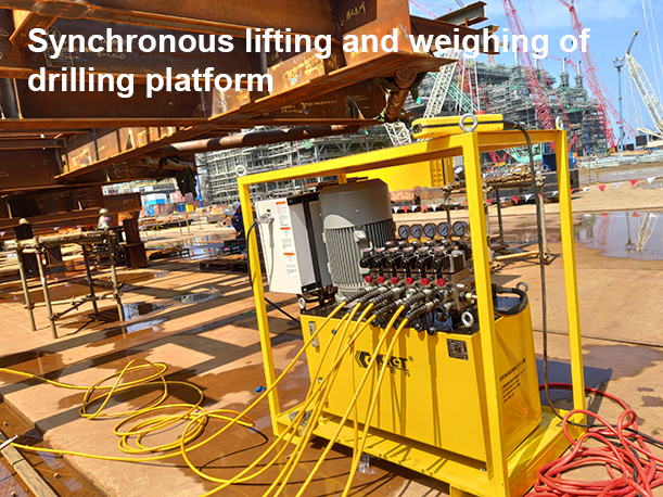 Intelligent quantitative synchronous lifting hydraulic system