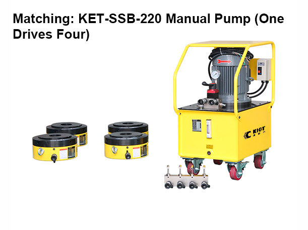 Single Acting Low Height Lock Nut Hydraulic Cylinder