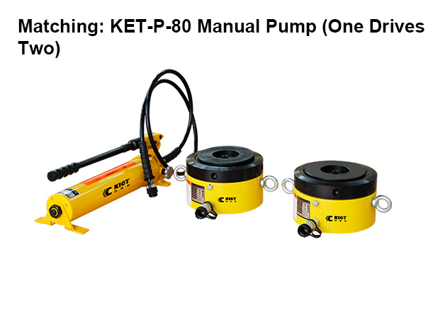 Single Acting Low Height Lock Nut Hydraulic Cylinder