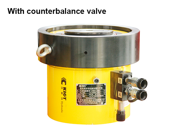 Single Acting Pancake Lock Nut Hydraulic Cylinder