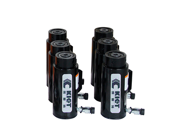 Single Acting Aluminum Lock Nut Hydraulic Cylinder