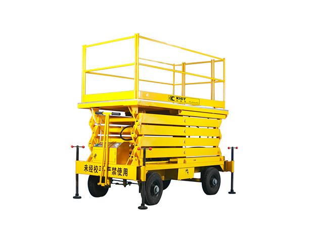 Scissor type hydraulic lifting platform
