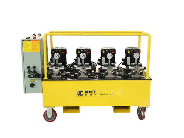 Double-acting synchronous hydraulic pump with rated flow